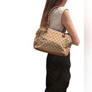 Gucci tote with bamboo handles